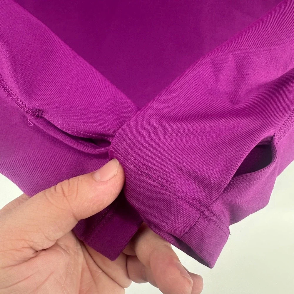 Nike Livestrong Pullover Women Large Purple Dri-FIT Pro Combat Half Zip Active